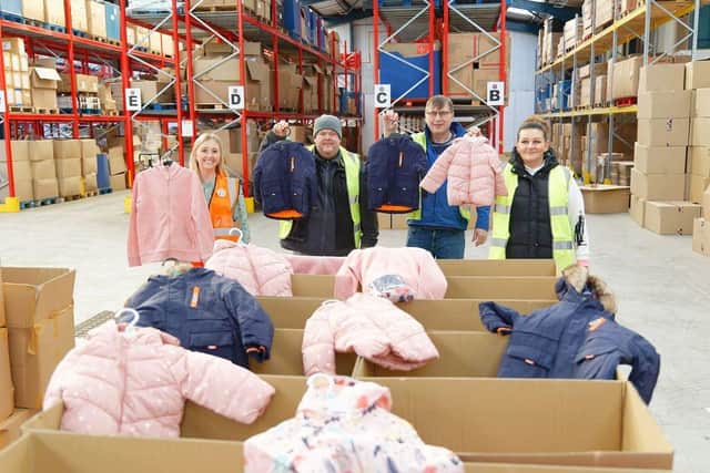 Tesco met with the Salvation Army and Fareshare at the Salvation Army’s depot in Wollaston