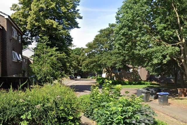 The woman was found in Tower Field Square, Southfields.