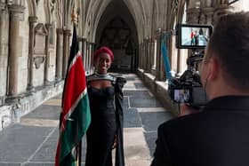 Deborah who also appeared on the front pages of the royal news as the flag bearer of the Kenyan nation during the commonwealth celebrations