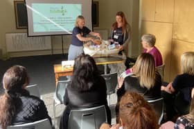 As part of Weston Favell Food Bank and Baby Basics' workshop, which was focused on ending hunger, the Baby Basics team went through what they would offer a new mother or family if they were referred to them. The two organisations have worked together since 2013.