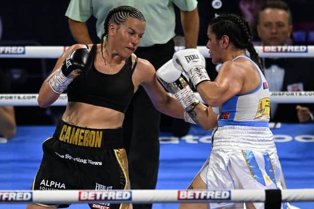 Chantelle Cameron was too good for Victoria Noella Bustos at the O2 on Saturday night