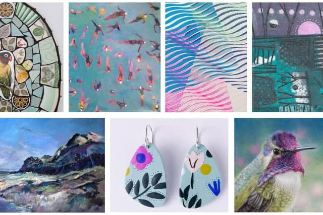 Some of the artworks that will be on display at the NOS event