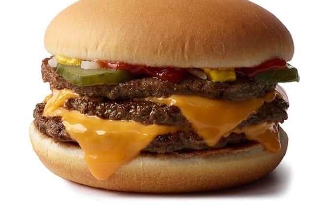 The triple cheeseburger will initially be available at 60 stores across the country (McDonald's)