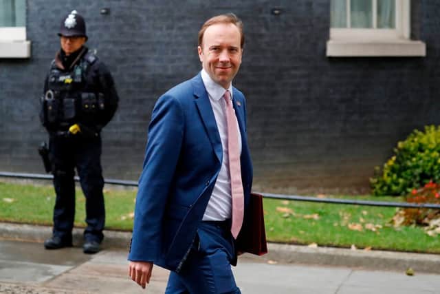 Matt Hancock celebrated the move from level four to level three (Getty Images)