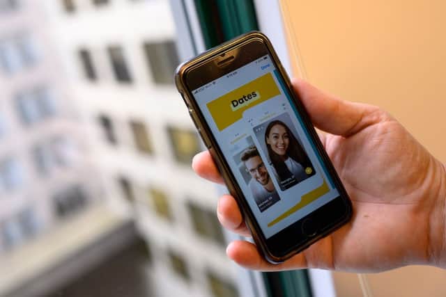 The app will warn users if they use inappropriate language on the app (Photo: ERIC BARADAT/AFP via Getty Images)