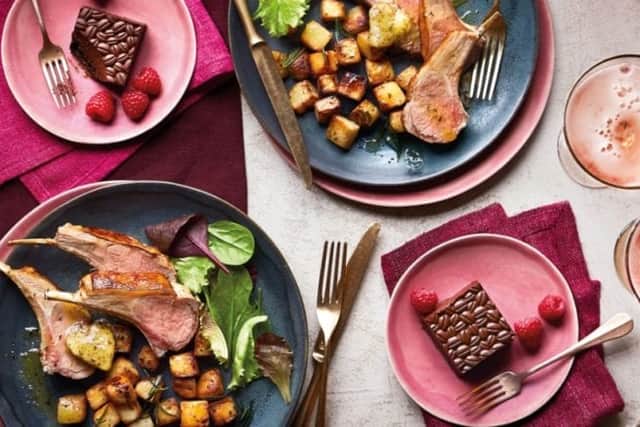 Delicious options at Waitrose include a rack of British grass- and forage-fed lamb.