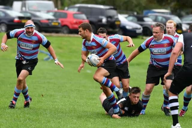 Action from BBOB's 23-7 defeat to Corby S&L