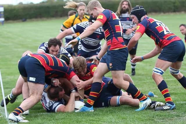 Action from ONs' win at Leighton Buzzard