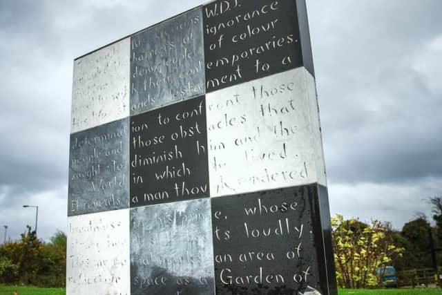 The Walter Tull Memorial at Sixfields Stadium, Northampton