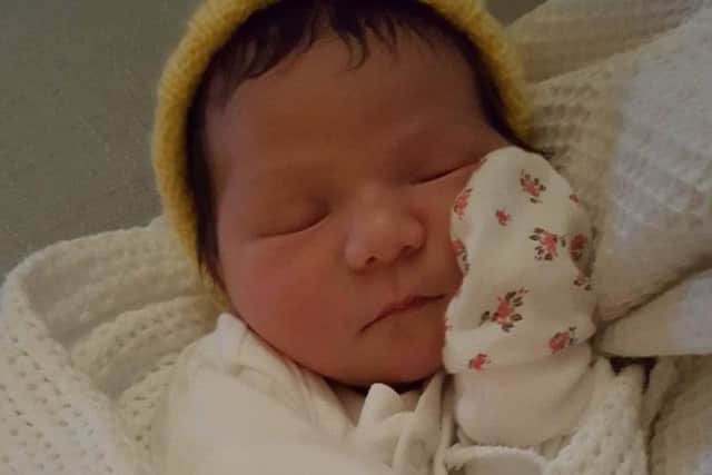 Baby Annie Huong Dimmer was the first girl born atNorthampton General Hospital on New Years Day at 5:38 am, weighing 7lb 11oz.