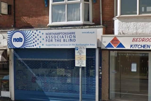 The Northamptonshire Association for the Blind charity shop on Wellingborough Road. Photo credit: Google Maps