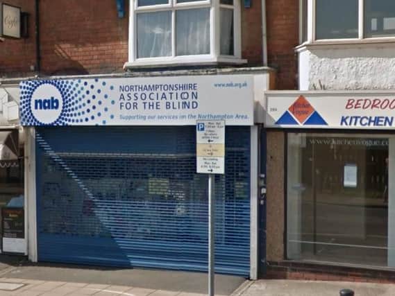 The Northamptonshire Association for the Blind charity shop on Wellingborough Road. Photo credit: Google Maps