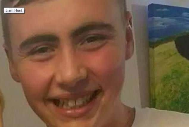 Liam Hunt suffered fatal injuries to his neck on February 14 at around 5pm.