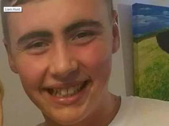 Liam Hunt suffered fatal injuries to his neck on February 14 at around 5pm.