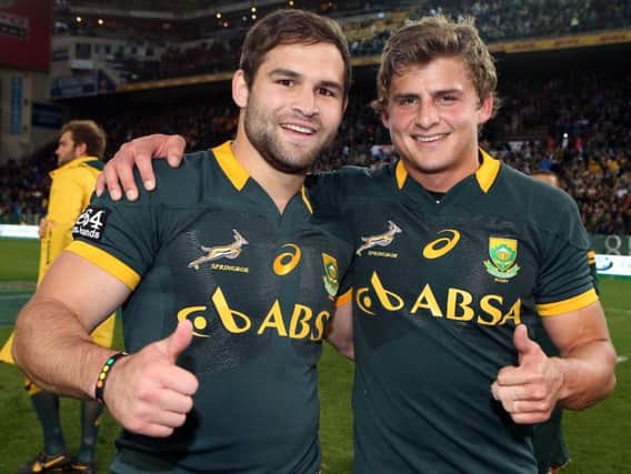 Saints have signed Cobus Reinach (left) but missed out on Pat Lambie (picture: Steve Haag)