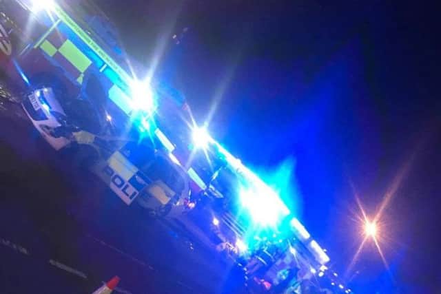 The scene at Wellingborough Road last night.