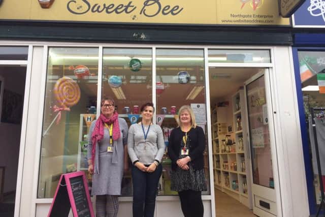 Staff at the Sweet Bee, in Alexandra Terrace, off Harborough Road.
