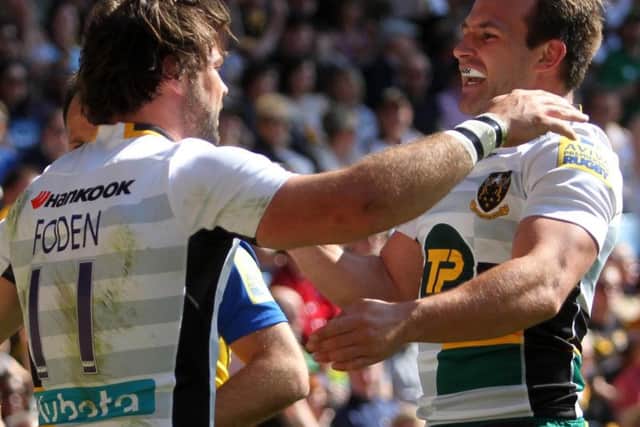 Ben Foden opened the scoring for Saints (pictures: Sharon Lucey)