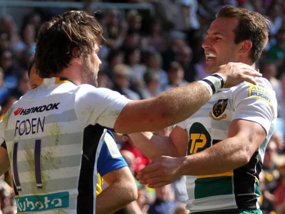 Ben Foden opened the scoring for Saints (pictures: Sharon Lucey)