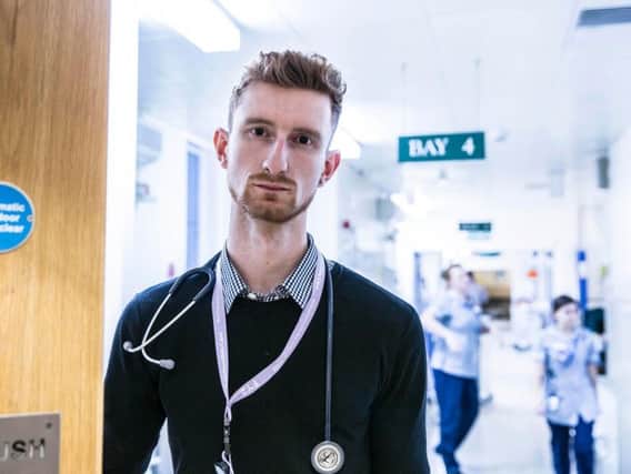 Dr Sam Pollen, who works on the Collingtree ward, said he agreed to be filmed as he believes the NHS to be under a "very real and significant imminent threat".