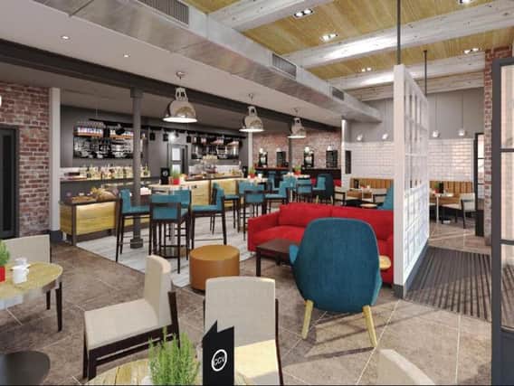 An artist's impression of the new-look Student Union bar in Northampton