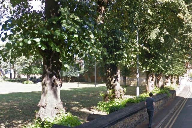 The attack took place in the park area off Katherine's Road.