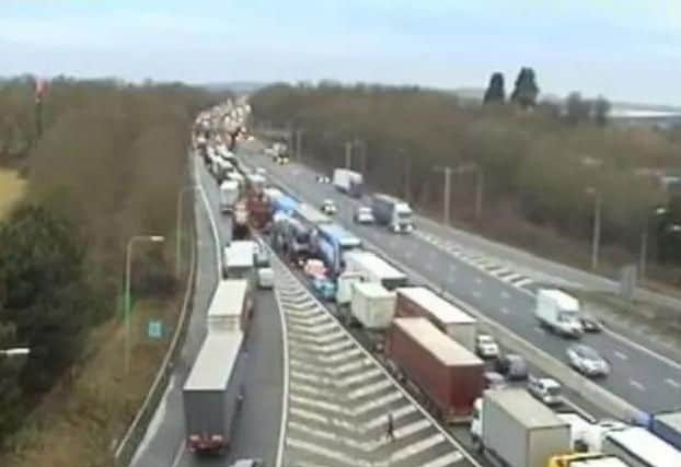 The incident surrounded Ashley's death caused long delays on the M1 in January this year.