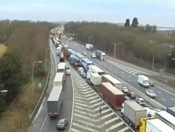 The incident surrounded Ashley's death caused long delays on the M1 in January this year.