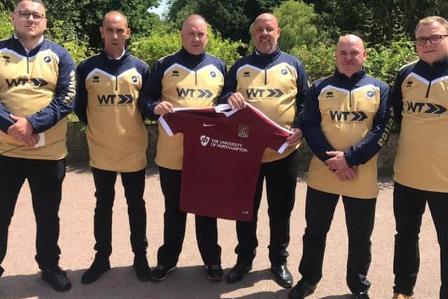 Cobblers supporters went along to Antony's funeral on Friday, June 23.