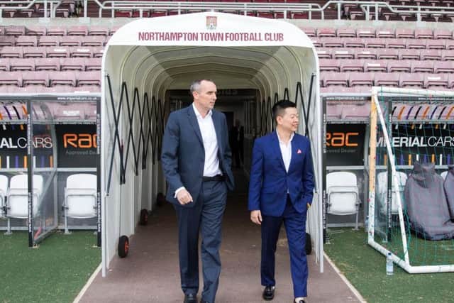 Kelvin Thomas (left) and 5USport CEO Tom Auyeung (Picture: Kirsty Edmonds)