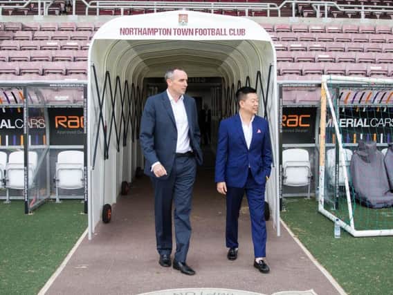 Kelvin Thomas (left) and 5USport CEO Tom Auyeung (Picture: Kirsty Edmonds)