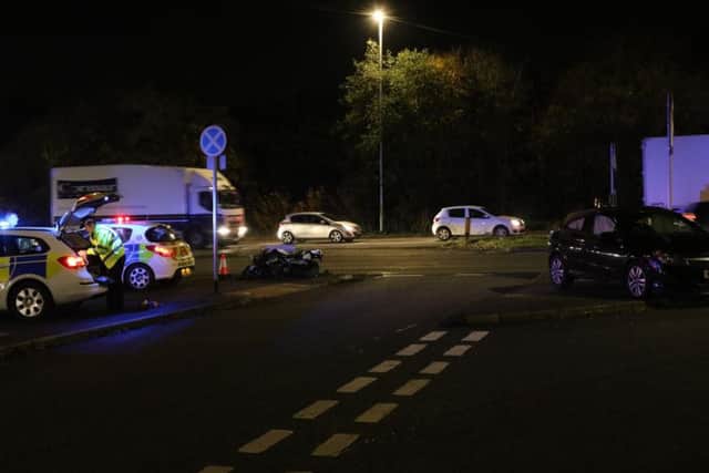 A crash that closed the eastbound stretch of the A43 caused major traffic delays last night. A man was taken to hospital with serious injuries.