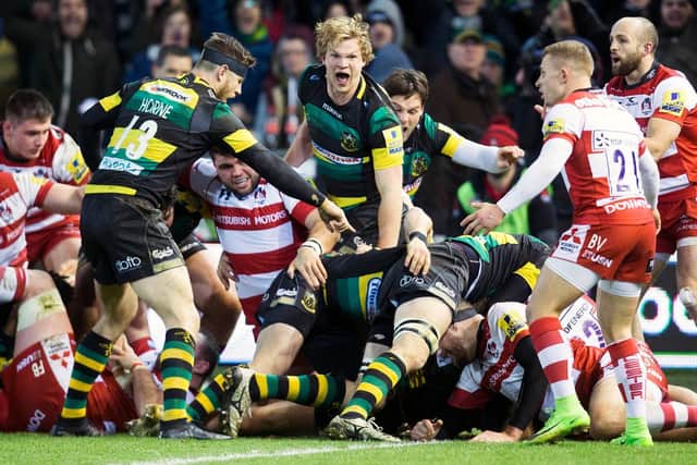 Saints forced referee Ian Tempest to award a late penalty try