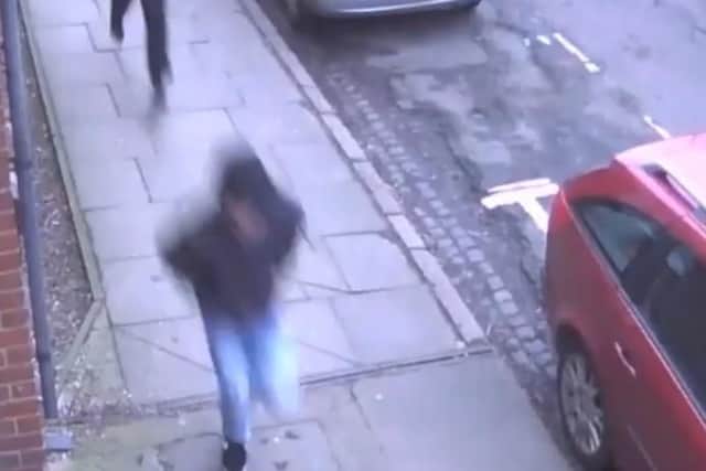 The killers flee the scene. The brutal attack on Liam Hunt was not captured on CCTV.