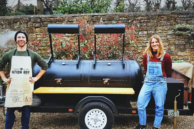 Mario Shephard and Charley Cummings launched the Flavour Trailer in June and have already been 'overwhelmed' with bookings.