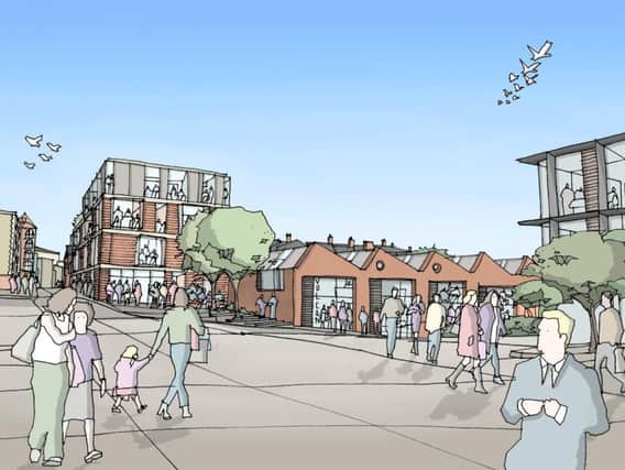 An early artist's impression of the Vulcan Works scheme from 2014.