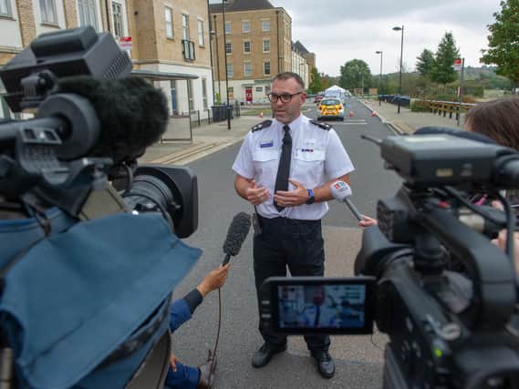Chief Superintendent Chris Hillery was speaking at the scene