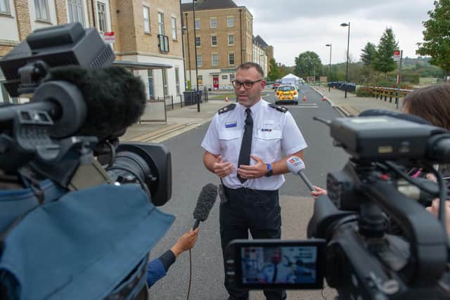 Chief Superintendent Chris Hillery was speaking at the scene