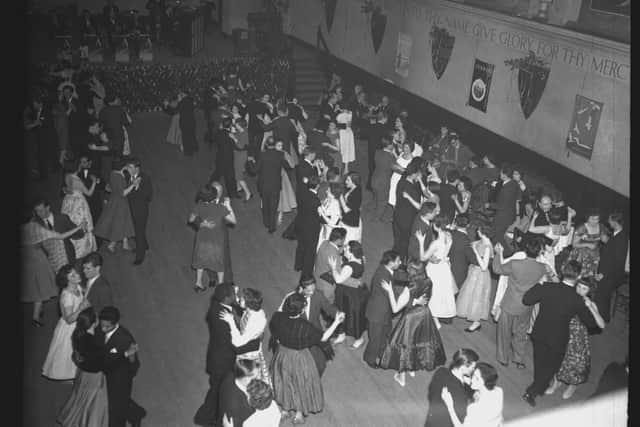 International Friendship League's "Miss World" dance in the Guildhall, Northampton, December 31, 1958