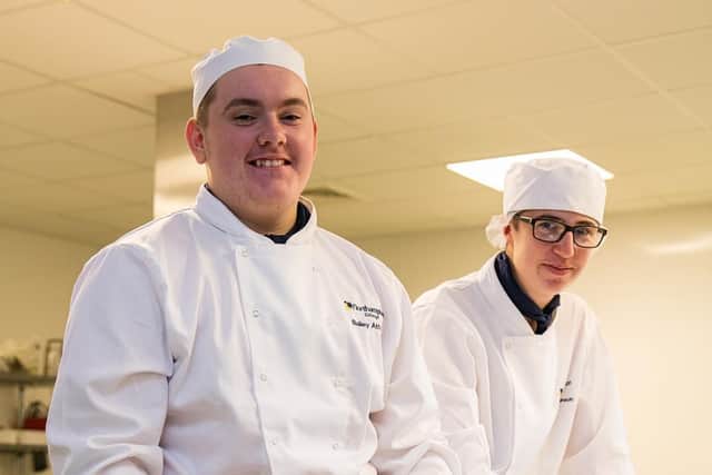 The colleges hospitality and catering courses see students graduate from the professional-standard kitchens into many of the countys finest restaurants.
