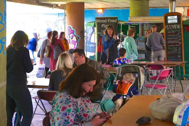 The street food festival is a celebration after months of work to renovate the underpass.