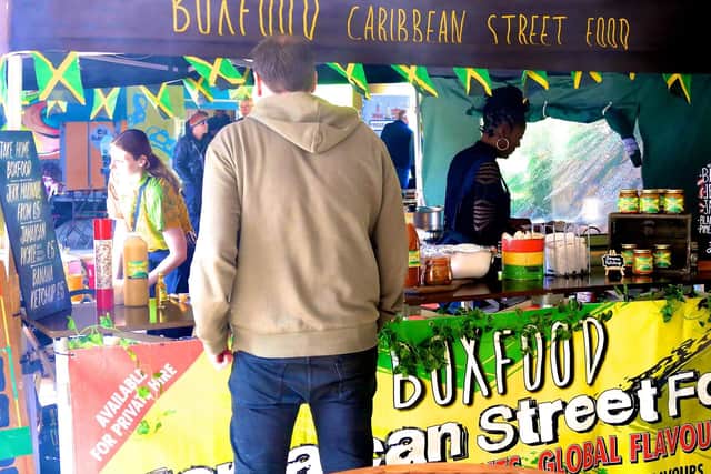 The underpass came alive with music, food and dance.