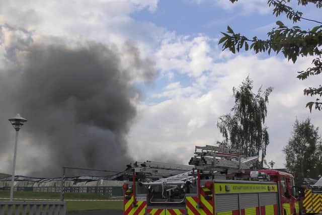 Sywell fire. Pictures by Jensen Houghton.