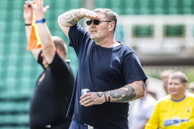 Stan Robertson pictured watching on from the sideline. Pictures taken by Kirsty Edmonds at Northampton Saints.