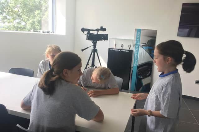 Farthinghoe Primary School pupils prepare for their interviews