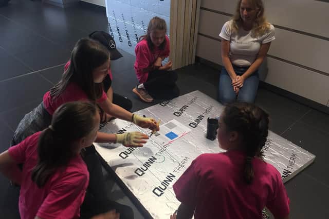 The Bliss Charity School pupils figure out how to build a hovercraft