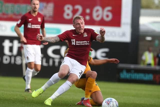 Nicky Adams is tackled