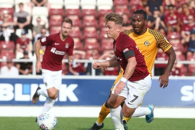 Sam Hoskins on the attack