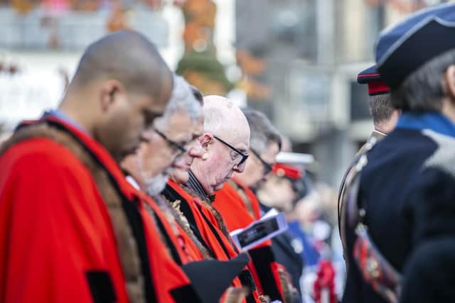 AT 11 o'clock, Northampton fell silent for two-minutes as an act of remembrance.