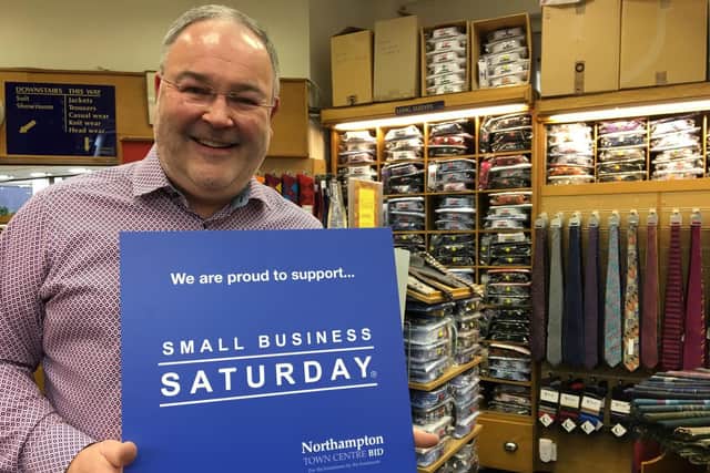 Jonathan Williams, managing director of the family-run mens clothes store Montague Jeffery